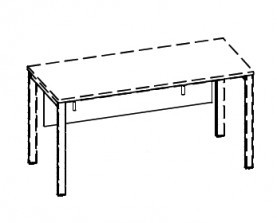 Панель стола фронтальная, ДСП Bench BEFPW160