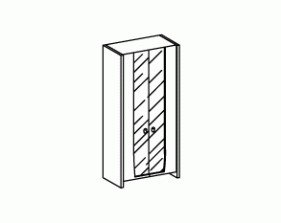 Шкаф, стекло Минос / Minos A200VV/90