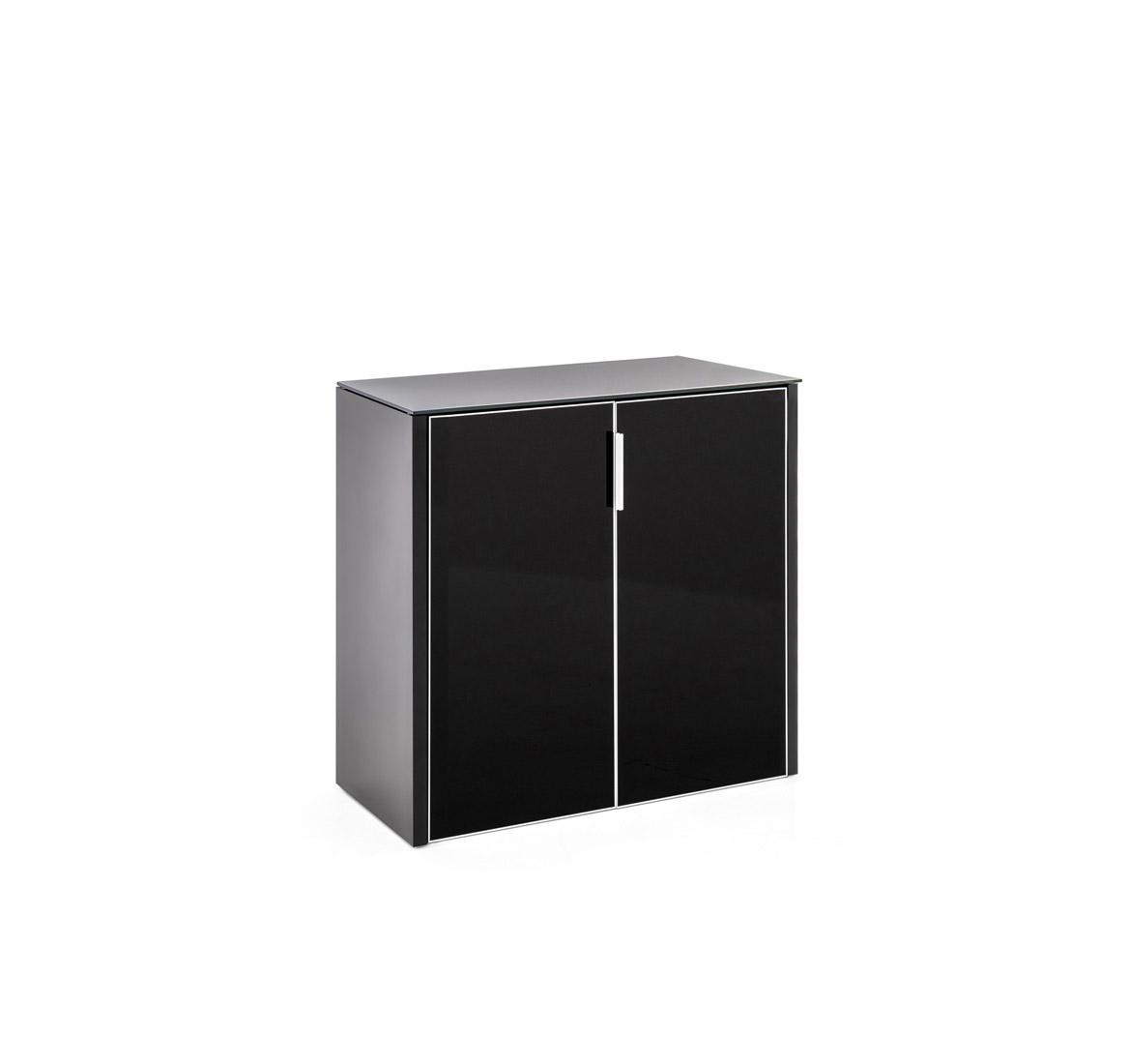 POS/SIR ШКАФ ДЛЯ БУМАГ ТЕМНЫЙ ОРЕХ 131H130 V5V5_Графит