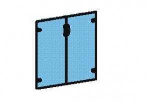 Двери для шкафа, стекло ЭргоYes M371