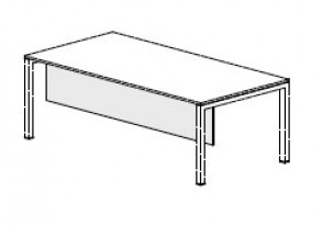 Фронтальная панель для рабочего стола с прямыми опорами Fly 56504