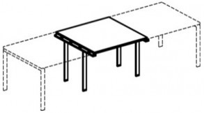Приставка для переговорного стола Статус 1675