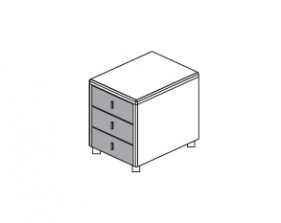 Тумба подкатная Селекта Валнат / Selecta Walnut CS3