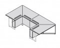 Модуль терминальный стола для переговоров (двойной)