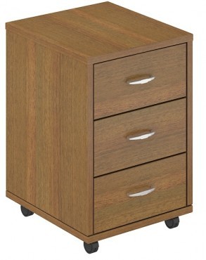 Тумба выкатная с замком. 3 ящика Соло 210
