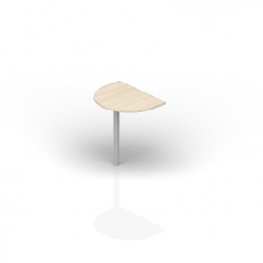 Полукруглый приставной стол. Опора квадратного сечения Strike UCPE080