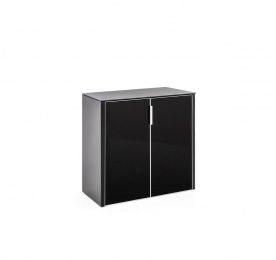 POS/SIR ШКАФ ДЛЯ БУМАГ ТЕМНЫЙ ОРЕХ 131H130 V5V5_Графит