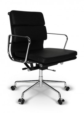 Кресло для руководителя Эймс Стиль Софт Пад Офис Чейр / Eames Style Soft Pad Office Chair EA 217