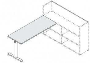 Приставка на Т-опоре к шкафу Окси / Oxi 148354