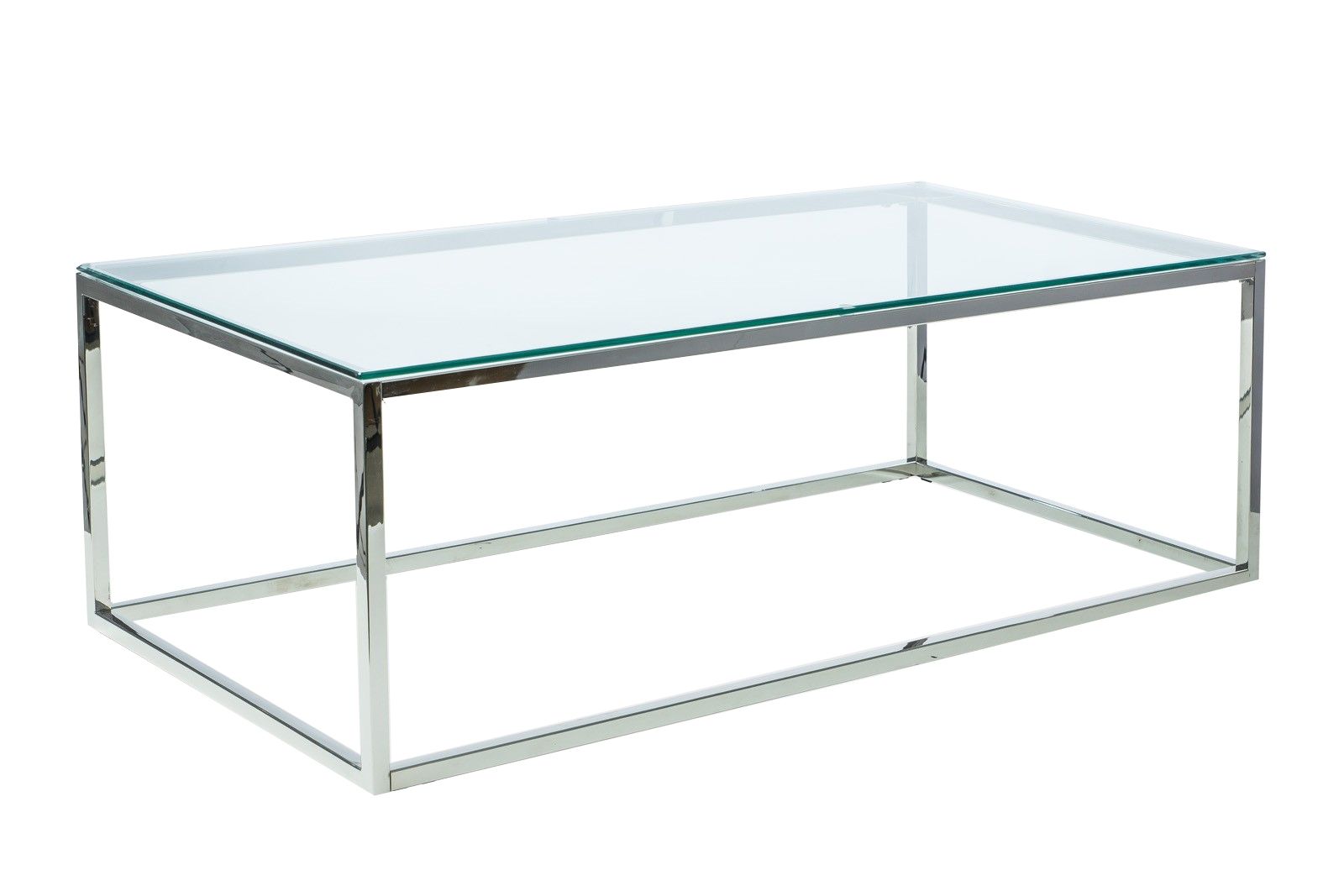 Журнальный стол 120*60 ТАУН серебро