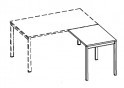 Приставка к столу Бенч / Bench BETR8060-NML