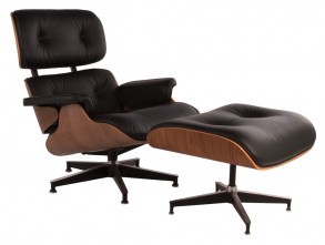 Кресло для руководителя Эймс Стиль Лаундж Чейр Оттомен / Eames Style Lounge Chair & Ottoman