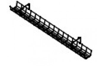 Кабель-канал 100 см сетчатый (рекомендуется для стола 120 см или  стола 140 см при установке креплен Target TAR091