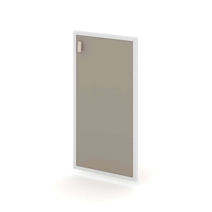 Дверь для шкафа стеклянная в раме низкая правая Эстетика / Estetica