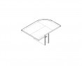 Приставной элемент к столу для переговоров Биг, Супербиг / Big, Superbig BIG000DESK47C