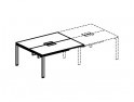 Приставка модуля стола рабочего для персонала Спринт Lux 1608