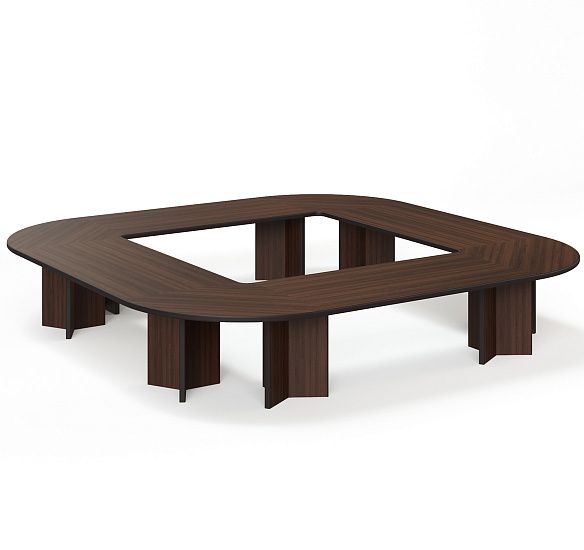 ЛЕГНО / LEGNO Стол переговоров 416х416 ОРЕХ