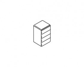 Шкаф низкий Этос / Ethos PVETHLE2