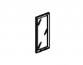 Дверь для шкафа, матовое стекло в алюминиевой раме, левая, 1шт. Bench BE2D40G01(L)(01)