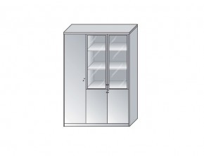 Композиция шкафов: широкий комбинированный (затемненное стекло) + слева узкий гардероб с глухой двер Eko 7074 CL