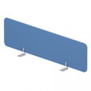 Экран настольный фронтальный (ткань, алюминиевый кант) для стола bench ш.120см (с кронштейнами) Страйк / Strike UDSFFB120