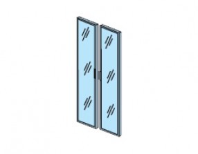 Двери стеклянные в алюминиевой раме высокие Edvard (Цена по запросу) 9530A