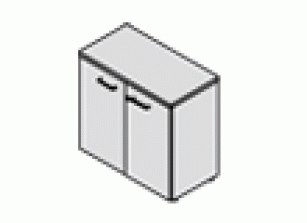 TOUR Шкаф низкий Fasta 80H014 W3W3 alum