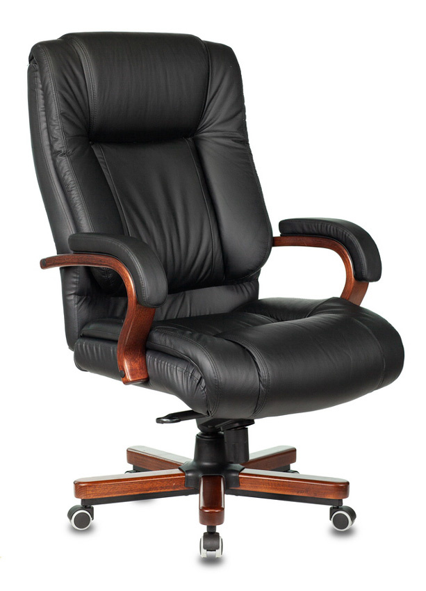 Кресло руководителя Бюрократ T-9925WALNUT/BLACK