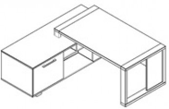 Стол рабочий Алто / Alto ACT 2118 (L/R)
