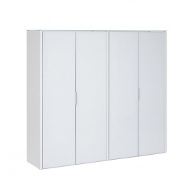ГАЛА / GALA КАРКАС ШКАФ ВЫСОКИЙ, 4ДВ БЕЛЫЙ LIB4/980 CRV WHITE GLASS