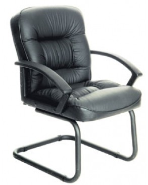 Кожаное кресло посетителя T-9908AXSN-Low-V