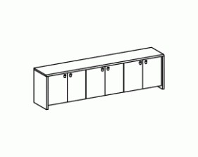 Шкаф открытый Минос / Minos A80PP/270