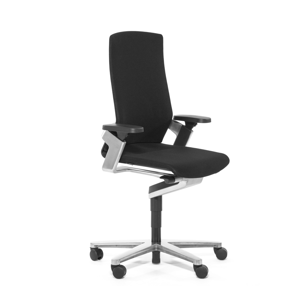 ОН / ON КРЕСЛО Д/СОТРУДН. FIBERFLEX ЧЕРНЫЙ 175/7 fiberflex 35/99, 3D armrests, polished base aluminium