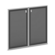 Двери для шкафа, тонированное стекло в алюминиевой раме Vasanta V-014