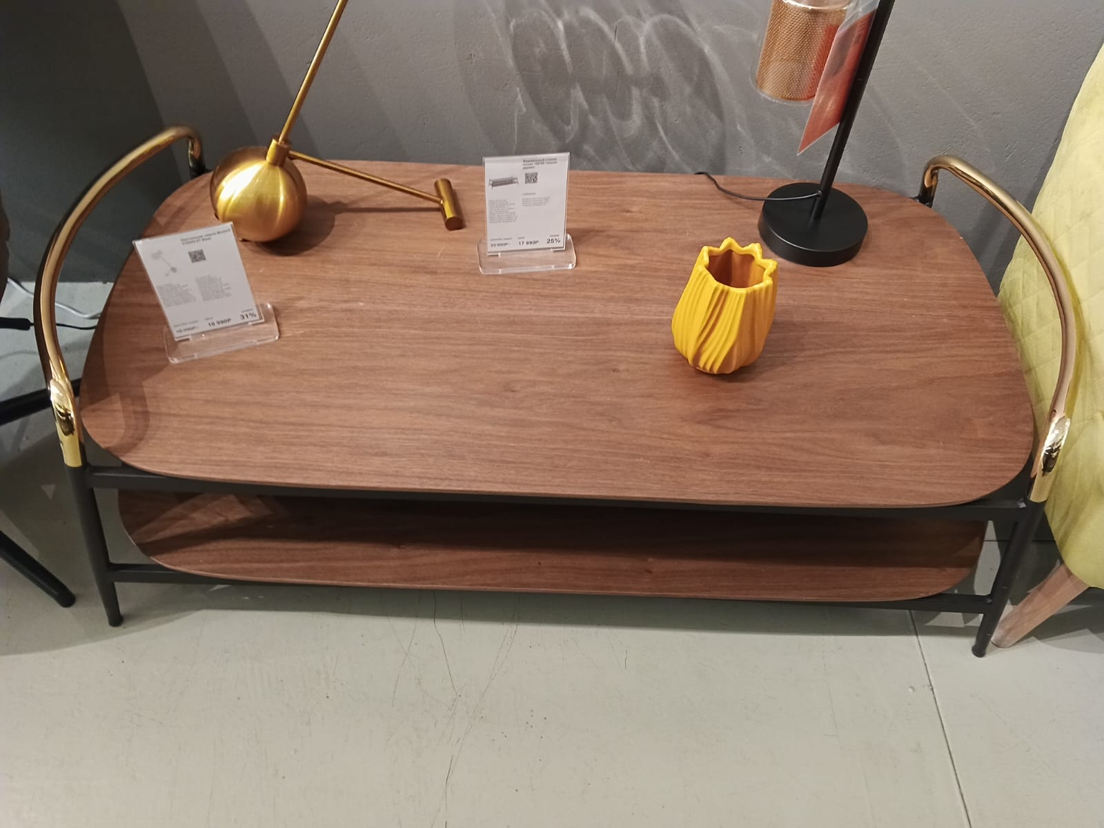 Журнальный столик Нолан 120*60 темное дерево