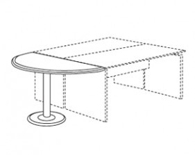 Приставка к столу Реноме lux МЛ-38Д