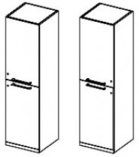Шкаф с деревянными дверками (открытие вправо/влево) Amazon AAM CP2L164 /45DS
