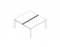 Центральный профиль покрытия для общих столов с группами разделения 5th Element 153220