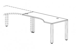 Приставка к столу, правая Interplay FR137