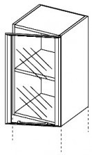 Шкаф-надстройка со стеклянной дверкой (открытие вправо) Amazon AAM CPV80 /45D1