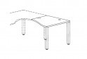 Приставка к столу, круглые опоры, правая Interplay FT135