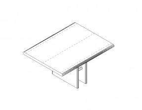 Приставной элемент к столу для переговоров Биг, Супербиг / Big, Superbig BIG000DESK48C