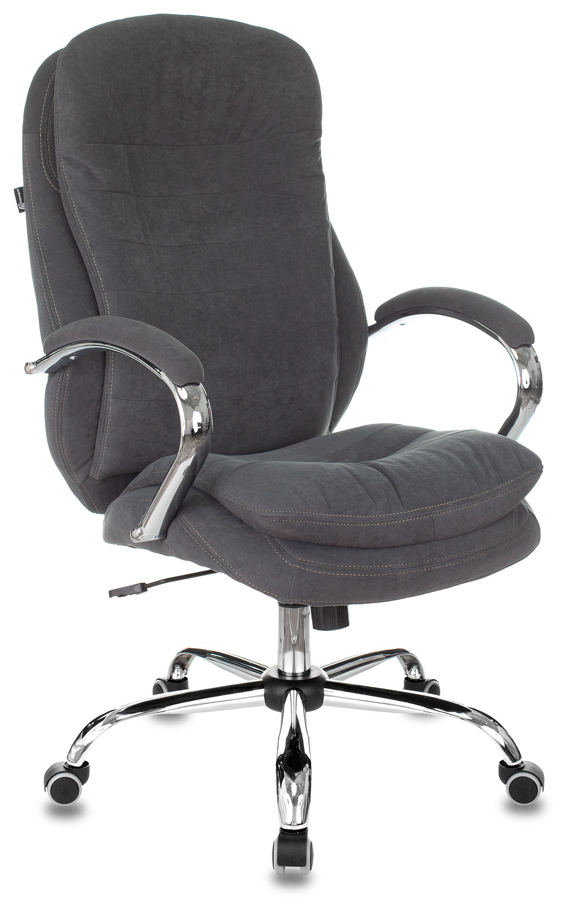 Кресло руководителя Бюрократ T-9950SL Fabric серый Alfa 44 крестовина металл хром