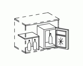 Холодильник с полкой Минос / Minos 1FR