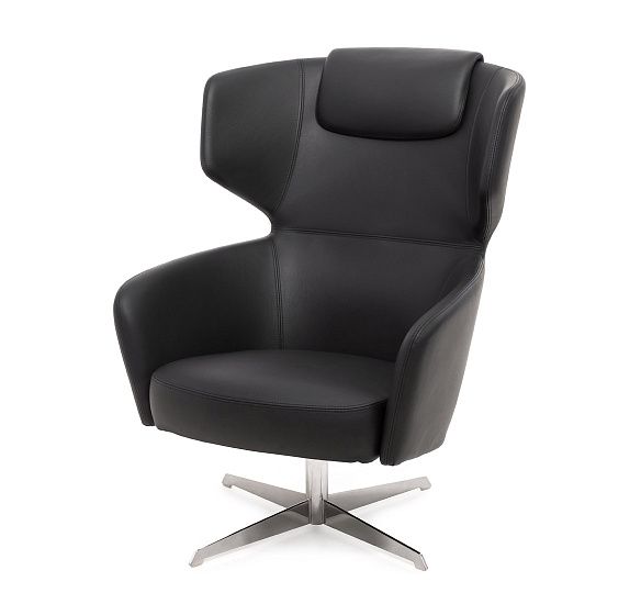 ВЕНТО ХАЙ / VENTO HIGH КРЕСЛО РЕКЛИНЕР / RECLINER ЧЕРНЫЙ/ХРОМ VENTO High R7 Dakota black