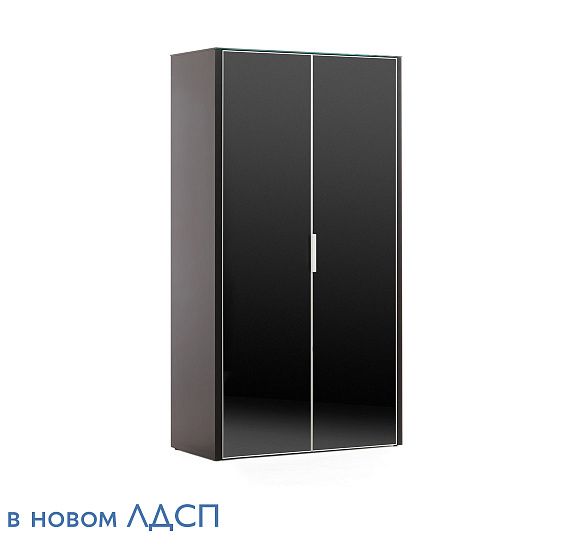 GALA КАРКАС ШКАФ ВЫСОКИЙ, 2ДВ ЧЕРНЫЙ NEWLIB2/899 BLACK GLASS