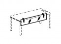 Панель стола, оргстекло Бэнт 1722
