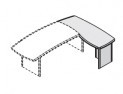Стол приставной правый, опоры-панели Format 177883dx