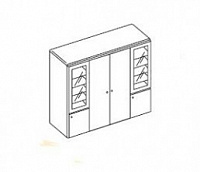 Книжный шкаф Sirio PVSIRC4