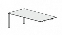 Приставка к столу, металлические прямые опоры Fly 55332